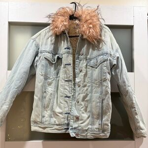 DENIM Faux Fur Jacket *OPEN TO OFFERS*